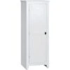 HOMCOM Armoire De Cuisine Style Campagne Chic 1 Porte 3 étagères Réglables - Dim. 43L X 40l X 121H Cm - MDF Blanc -VIDAXL || Bosch || Whirlpool Soldes 71059950 1