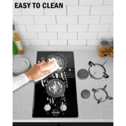 Hobsir Plaque Gaz 2 Feux, Plaque De Cuisson Gaz 30cm, Table De Cuisson Gaz Encastrable, Plaque Cuisson Gaz Convient Pour Le LPG Et Le NG, Avec Prise, Bouton De Commande, Facile à Nettoyer, Verre Noir 10 Hobsir Plaque Gaz 2 Feux, Plaque De Cuisson Gaz 30cm, Table De Cuisson Gaz Encastrable, Plaque Cuisson Gaz Convient Pour Le LPG Et Le NG, Avec Prise, Bouton De Commande, Facile à Nettoyer, Verre Noir -VIDAXL || Bosch || Whirlpool Soldes 71381798 4