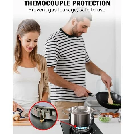 Hobsir Plaque Gaz 2 Feux, Plaque De Cuisson Gaz 30cm, Table De Cuisson Gaz Encastrable, Plaque Cuisson Gaz Convient Pour Le LPG Et Le NG, Avec Prise, Bouton De Commande, Facile à Nettoyer, Verre Noir 7 Hobsir Plaque Gaz 2 Feux, Plaque De Cuisson Gaz 30cm, Table De Cuisson Gaz Encastrable, Plaque Cuisson Gaz Convient Pour Le LPG Et Le NG, Avec Prise, Bouton De Commande, Facile à Nettoyer, Verre Noir – Image 5