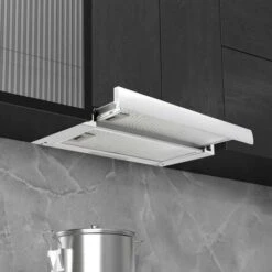 Hommoo Hotte Aspirante Incorporée 480 M³/h Aluminium Acier Inoxydable