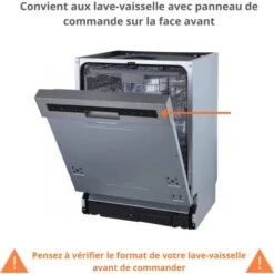 Façade Pour Lave-vaisselle Semi Intégrable Bellissi Chene L 45 Cm Couleur: Décor Chêne Brut -VIDAXL || Bosch || Whirlpool Soldes 71585966 4