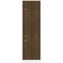 Armoire à Réfrigérateur Chêne Marron 60x57x207 Cm Bois VidaXL -VIDAXL || Bosch || Whirlpool Soldes 73264857 4