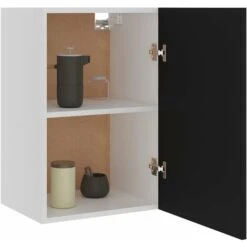 Armoire Suspendue Noir 39,5x31x60 Cm Aggloméré -VIDAXL || Bosch || Whirlpool Soldes 73772403 4