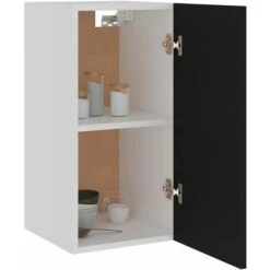 Armoire Suspendue Noir 29,5x31x60 Cm Aggloméré -VIDAXL || Bosch || Whirlpool Soldes 73773008 4