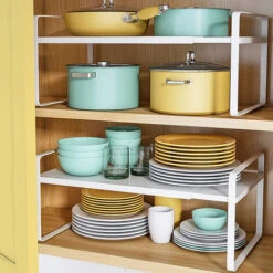 Organiseur Placard Extensible En Métal Étagères à Épices Pour Rangement Cuisine Economiser D'espace 36-60*21*18cm Blanc -VIDAXL || Bosch || Whirlpool Soldes 74064107 5