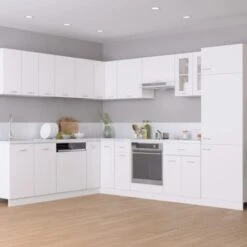Armoire En Verre Suspendue | Armoire De Cuisine Meuble Haut Cuisine Blanc 60x31x60 Cm Aggloméré 78605 -VIDAXL || Bosch || Whirlpool Soldes 74476351 3