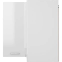 Armoire D'angle Suspendue | Armoire De Cuisine Meuble Haut Cuisine Blanc Brillant 57x57x60 Cm Aggloméré 10152 -VIDAXL || Bosch || Whirlpool Soldes 74477870 5