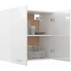 Armoire Suspendue | Armoire De Cuisine Meuble Haut De Cuisine Blanc Brillant 60x31x60 Cm Aggloméré 80915 -VIDAXL || Bosch || Whirlpool Soldes 74478207 3