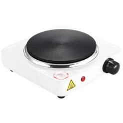 Jago® Plaque De Cuisson - Portable, 1000 W, Brûleur : Fonte, Ø 15.5 Cm, En Acier, Blanc - Plaque Chauffante Électrique, Réchaud, Table De Cuisson -VIDAXL || Bosch || Whirlpool Soldes 74549898 3