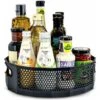Plateau Tournant, Rangement épices Ournant En Plastique Pour épices Condiments Rangement De Cuisine, Plateau Tournant Placard Cuisine, Plateau Tournant Epices 22.56.5cm (noir) -VIDAXL || Bosch || Whirlpool Soldes 76486762 1