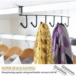 Insert Porte-Tasses 2pcs, Crochet De Stockage Armoire, Porte-Gobelet 6 Tasses, Sous Étagère Crochet Sans Perçage Pour Cuisine, Support De Stockage Pour Penderie, -VIDAXL || Bosch || Whirlpool Soldes 76663620 5