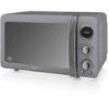 SWAN SM22030GRNEU Retro Micro-ondes Numérique 20L, 5 Niveaux Puissance, Décongélation, Minuterie 800W Gris -VIDAXL || Bosch || Whirlpool Soldes 77753199 1