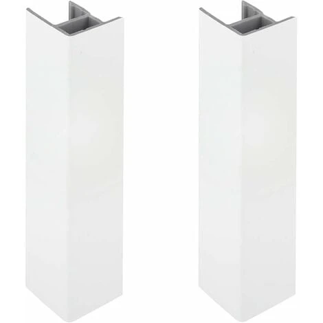 2x Jonction De Plinthe 150mm Blanc Brillant Angle Angulaire Coin Cuisine Raccord Connecteur Pied De Meuble Profil PVC Plastique Finition 3 2x Jonction De Plinthe 150mm Blanc Brillant Angle Angulaire Coin Cuisine Raccord Connecteur Pied De Meuble Profil PVC Plastique Finition