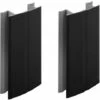 2x Jonction De Plinthe 150mm Noir Brillant Multi Angle Angulaire Coin Cuisine Raccord Connecteur Pied De Meuble Profil PVC Plastique Finition -VIDAXL || Bosch || Whirlpool Soldes 79297306 1