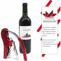 Tire-bouchon Professionnel En Alliage De Zinc, Tire-bouchon à Levier De Haute Qualité Avec Coupe-capsule Et Décapsuleur Intégrés, Outil Pour Serveur Red -VIDAXL || Bosch || Whirlpool Soldes 79402855 3