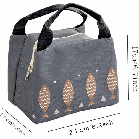 Sac Repas Lunch Bag Sac à Déjeune Sac Isotherme Enfant Insulated Lunch Cooler Sac Fourre-tout Imperméable Pour Hommes Et Femmes 21 X 17 X 15cm (gris Foncé)-1pièce 6 Sac Repas Lunch Bag Sac à Déjeune Sac Isotherme Enfant Insulated Lunch Cooler Sac Fourre-tout Imperméable Pour Hommes Et Femmes 21 X 17 X 15cm (gris Foncé)-1pièce – Image 4