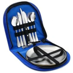 Ensemble De Couverts De Voyage En Acier Inoxydable Pour Sac De Pique-nique Extérieur