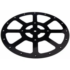 Plaque Pivotante Ronde Sur Roulement à Billes 360° Capacité 100kg Plastique Delrin Noir Diamètre 292mm Ferrure Plateau Pivotant Tournant Séjour Chambre Salon Rangement Raccord