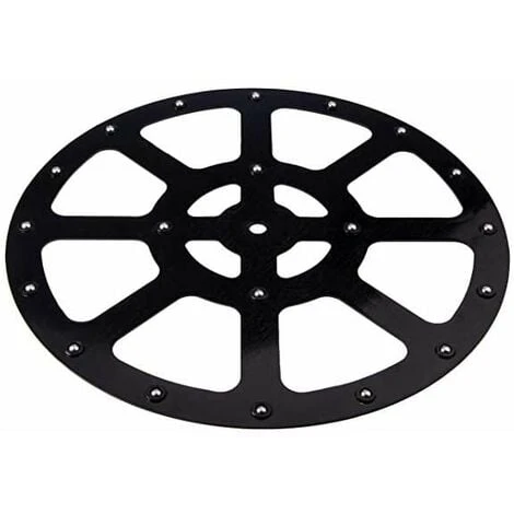 Plaque Pivotante Ronde Sur Roulement à Billes 360° Capacité 100kg Plastique Delrin Noir Diamètre 292mm Ferrure Plateau Pivotant Tournant Séjour Chambre Salon Rangement Raccord 3 Plaque Pivotante Ronde Sur Roulement à Billes 360° Capacité 100kg Plastique Delrin Noir Diamètre 292mm Ferrure Plateau Pivotant Tournant Séjour Chambre Salon Rangement Raccord