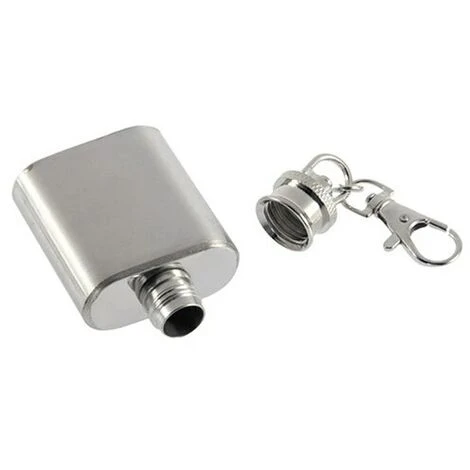 1 Oz Haute Qualité Vin Whisky Cruche Bouteille Hanche Flacon Buveur Bouteille D'alcool Portable Verres En Acier Inoxydable 1 Pcs 4 1 Oz Haute Qualité Vin Whisky Cruche Bouteille Hanche Flacon Buveur Bouteille D'alcool Portable Verres En Acier Inoxydable 1 Pcs – Image 2