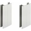 2x Jonction De Plinthe 120mm Finition Blanc Mat Multi Angle Angulaire Coin Cuisine Raccord Connecteur Pied De Meuble Profil PVC Plastique -VIDAXL || Bosch || Whirlpool Soldes 81177773 1