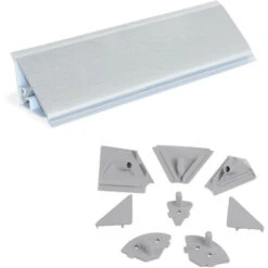 Profil D'étachéité De Cuisine Triangulaire Plasline Avec Accessoires D'installation.