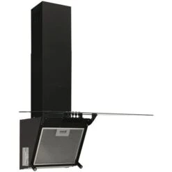 Hotte Aspirante Silencieuse - Hotte Décorative Murale 60cm Acier Et Verre Trempé Noir Best982922 -VIDAXL || Bosch || Whirlpool Soldes 82836528 3