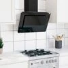 Hotte Aspirante Silencieuse - Hotte Décorative Murale 60cm Acier Inoxydable Et Verre Trempé Noir Best967653 -VIDAXL || Bosch || Whirlpool Soldes 82848606 1