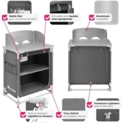 Cuisine De Camping - Meuble De Rangement Cuisine, Meuble Camping, Equipement Camping 9 Cuisine De Camping - Meuble De Rangement Cuisine, Meuble Camping, Equipement Camping -VIDAXL || Bosch || Whirlpool Soldes 8447410 3