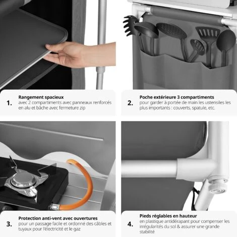 Cuisine De Camping - Meuble De Rangement Cuisine, Meuble Camping, Equipement Camping 7 Cuisine De Camping - Meuble De Rangement Cuisine, Meuble Camping, Equipement Camping – Image 5
