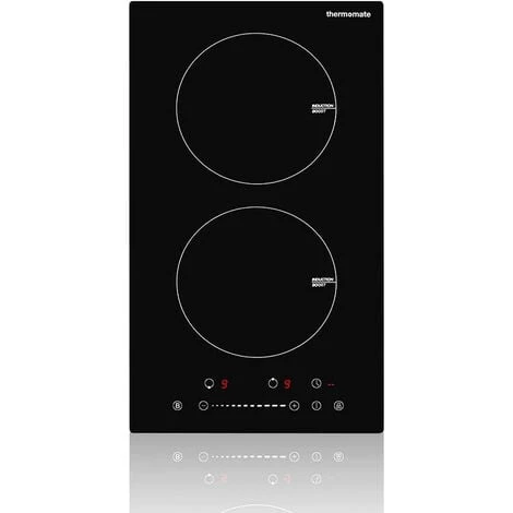 Thermomate IHTB302 Table De Cuisson à Induction/ 30 Cm Table De Cuisson à Induction Encastrable Avec 2 Zones De Cuisson/fonction Booster/commande Tactile/sécurité Enfants/timer 3 Thermomate IHTB302 Table De Cuisson à Induction/ 30 Cm Table De Cuisson à Induction Encastrable Avec 2 Zones De Cuisson/fonction Booster/commande Tactile/sécurité Enfants/timer