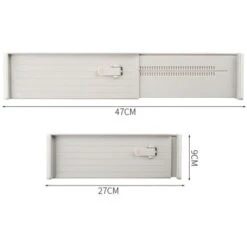 Séparateur Tiroir Réglable En Plastique (lot De 4) – Organisateur De Tiroir Pratique – Aménagement Tiroir Flexible Pour Armoire Et Commode – Blanc -VIDAXL || Bosch || Whirlpool Soldes 88919576 5