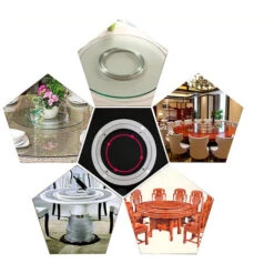 Plateau Tournant En Alliage D'aluminium Robuste, Roulement à Billes Rotatif, Table à Manger Ronde, Plateau Tournant Lisse Pour Table, Servant Des Foires. -VIDAXL || Bosch || Whirlpool Soldes 90765801 3