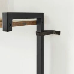 Songmics VASAGLE Étagère De Cuisine, Meuble De Rangement, Support Pour Four à Micro-ondes, Avec 3 Niveaux, 6 Crochets En S, Pour épices, Casseroles, Style Industriel, Marron Rustique Et Noir -VIDAXL || Bosch || Whirlpool Soldes 91086072 4