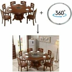 Roulement à Billes Rotatif Silencieux, Base En Métal Pivotante, Roulement De Plateau Tournant Pour Table à Manger, Pour Usage Intensif (ø50 Cm/20 Pouces) -VIDAXL || Bosch || Whirlpool Soldes 91372950 4