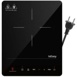 Plaque à Induction Portable, Table Induction 1 Foyers, Plaque De Cuisson à Induction 2100W Avec Minuterie, Verrou Enfants