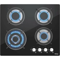 Plaque De Cuisson Gaz 4 Feuxs, Plaque Gaz 4 Feux, Plaque à Gaz - Cuisinière Encastrable - Gaz Ville Et Bouteille (4 Brûleurs - Verre)