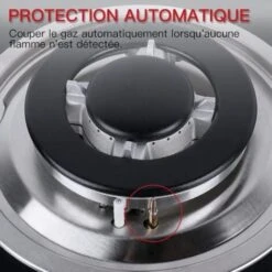 Plaque Gaz 3 Feux, Plaque De Cuisson à Gaz, Plaque à Gaz Avec 3 Foyers à Gaz, Cuisinière Encastrable, Gaz Naturel/Propane (3 Brûleurs) -VIDAXL || Bosch || Whirlpool Soldes 91624294 5