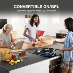Plaque De Cuisson Gaz 2 Feux, Plaque Gaz 2 Feuxs, Table De Cuisson à Gaz Encastrable, Gaz Ville Et Bouteille (2 Foyers) -VIDAXL || Bosch || Whirlpool Soldes 91624295 3