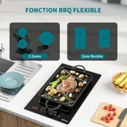 Plaque à Induction 2 Feux, Table De Cuisson à Induction Encastrable, Double Plaque De Cuisson Electrique à Induction , 3400W, Boosters -VIDAXL || Bosch || Whirlpool Soldes 91624298 4