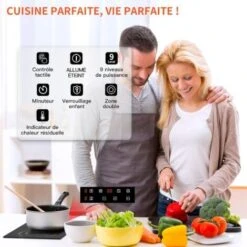 Plaque Vitrocéramique 2 Feux, Encastrable Plaque 2 Feux, Plaque De Cuisson En Vitrocéramique 2 Foyers- 3200W, 29cm -VIDAXL || Bosch || Whirlpool Soldes 91624301 3