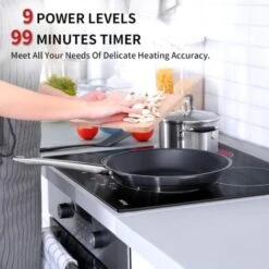 Plaque Vitrocéramique 4 Feuxs, Table De Cuisson Vitrocéramique 4 Foyers, Plaque De Cuisson Vitrocéramique Encastrable, Minuteur Multi-zones, 6000W -VIDAXL || Bosch || Whirlpool Soldes 91624304 3