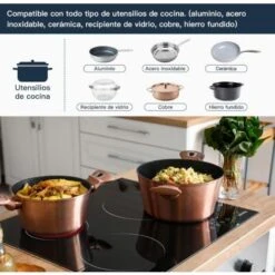 Plaque Vitrocéramique 3 Feux, Table De Cuisson Vitrocéramique 3 Foyers Encastrable Plaque 3 Feux- 5500W, 60cm, Autarkic, Tactile, Minuteur, Verre-céramique -VIDAXL || Bosch || Whirlpool Soldes 92199300 3