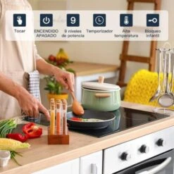 Plaque Vitrocéramique 3 Feux, Table De Cuisson Vitrocéramique 3 Foyers Encastrable Plaque 3 Feux- 5500W, 60cm, Autarkic, Tactile, Minuteur, Verre-céramique -VIDAXL || Bosch || Whirlpool Soldes 92199300 5