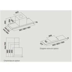 Hotte Décorative Murale 90cm 65db 480m3/h Inox - Falmec - VIRGOLA3431 7 Hotte Décorative Murale 90cm 65db 480m3/h Inox - Falmec - VIRGOLA3431 -VIDAXL || Bosch || Whirlpool Soldes 93887042 3