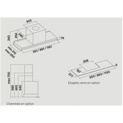 Hotte Décorative Murale 90cm 65db 480m3/h Inox - Falmec - VIRGOLA3431 5 Hotte Décorative Murale 90cm 65db 480m3/h Inox - Falmec - VIRGOLA3431 – Image 3