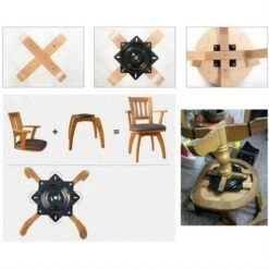 ELLE Roulement Carrée De Plateau Tournant, 16cm, Base Pivotant, Pour Les Meubles Sofa TV Et Tabouret De Bar, Noir -VIDAXL || Bosch || Whirlpool Soldes 94923060 5