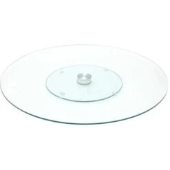 Plateau Tournant En Verre 45 Cm