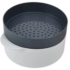 Récipient Vapeur Pour Micro-Ondes, Multicouche Pour éviter Les Brûlures Double Oreille Poignée Empilable 2 Litres Cuisine Micro-Ondes Cuiseur à Légumes Sans Danger Pour La Cuisine -VIDAXL || Bosch || Whirlpool Soldes 95346931 5