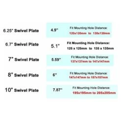 Remplacement De Plaque Pivotante Pour Tabouret De Bar Robuste De 6,25 Po, Mécanisme De Pivotement Carré Pour Fauteuil Inclinable Ou Meuble - Siège De Bateau Pivotant à Roulement à Billes -VIDAXL || Bosch || Whirlpool Soldes 95417420 5